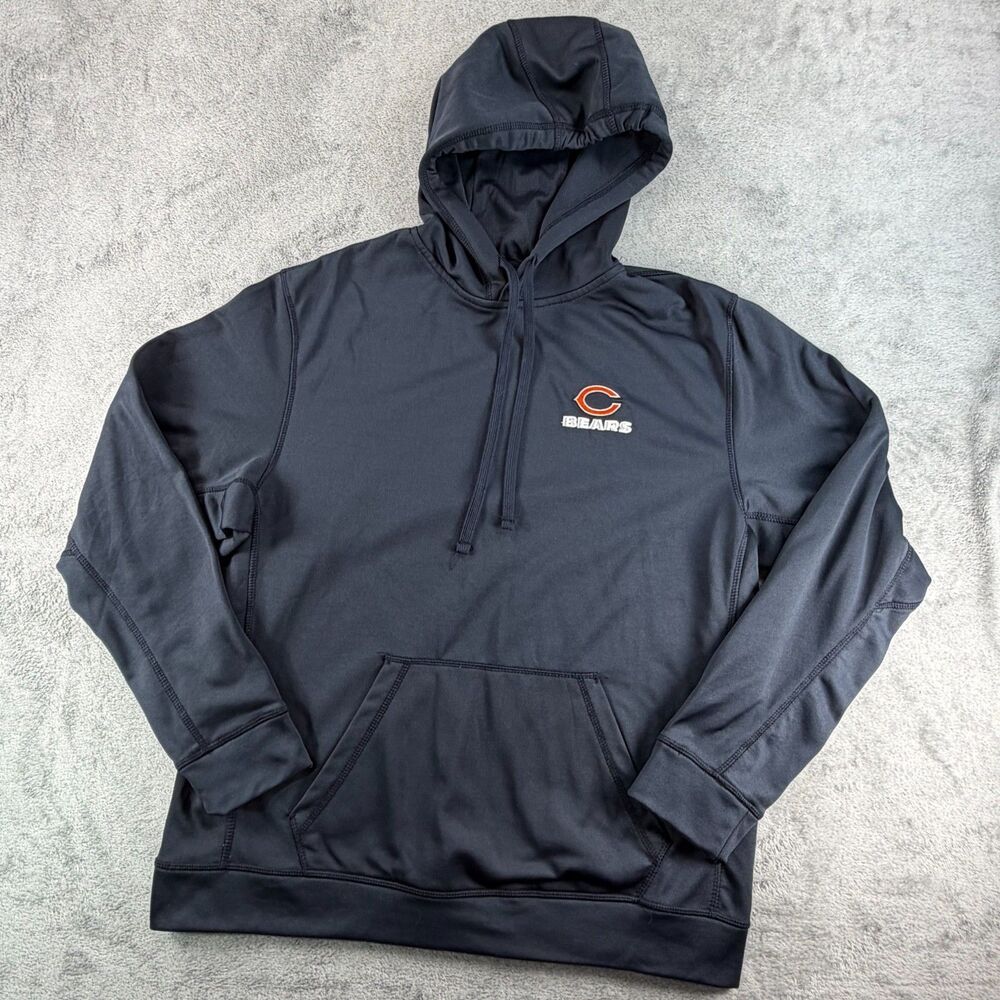 Chicago Bears Dunbrooke Hoodie Mens Large L Navy NFL Embroidered Logo Pullover